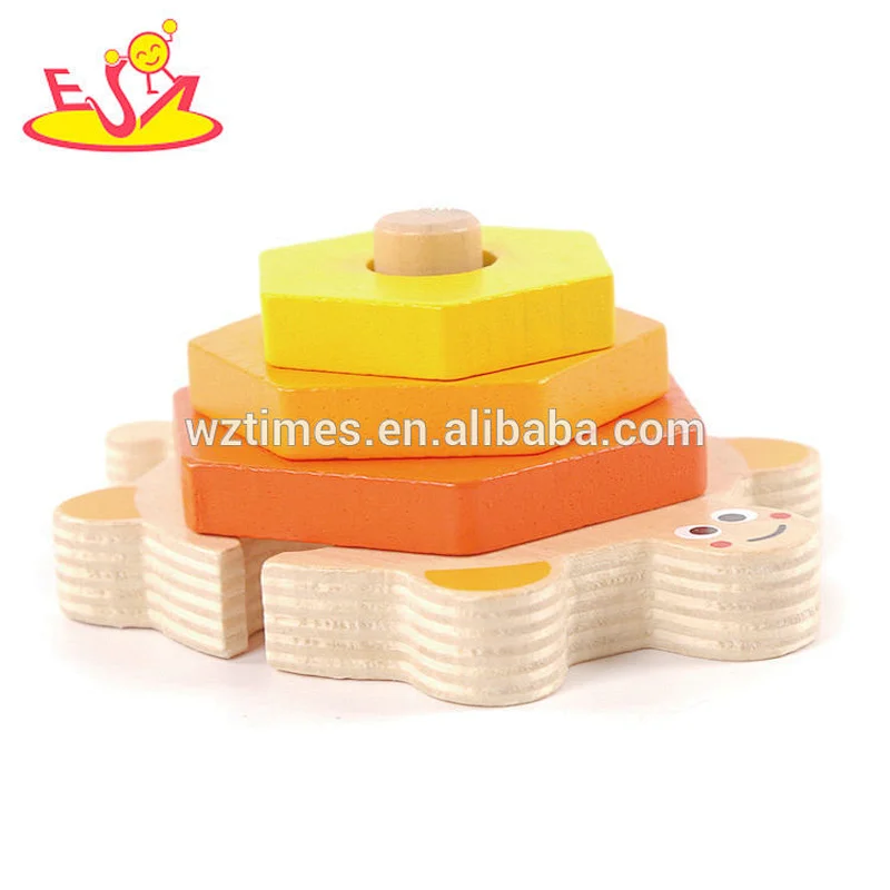 Educational geometry wooden kids blocks with different shape W13D155