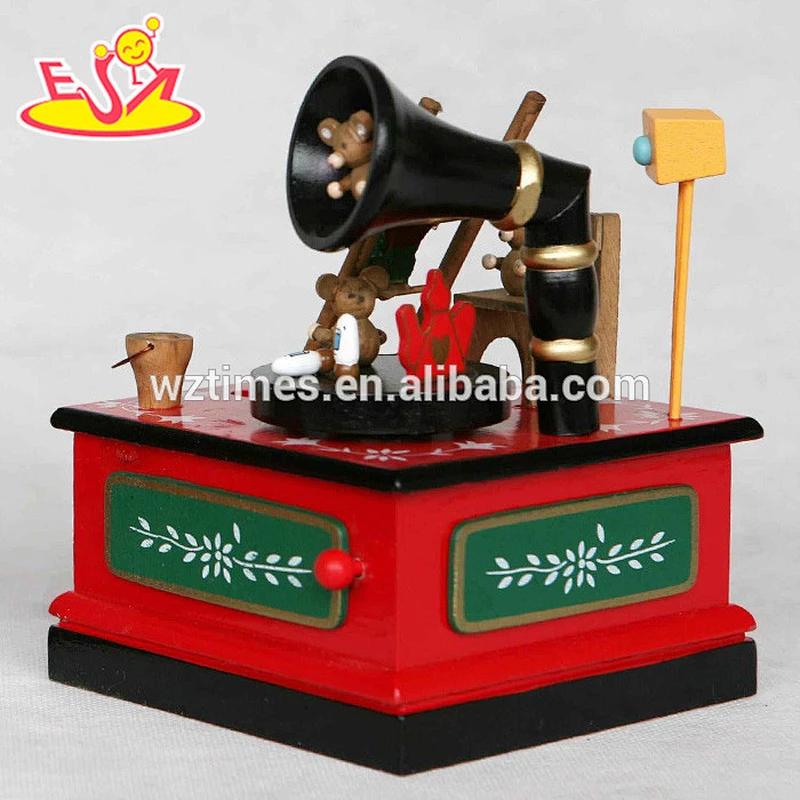 wholesale baby wooden diy musical box fashion kids wooden diy musical box wooden diy musical box W07B022