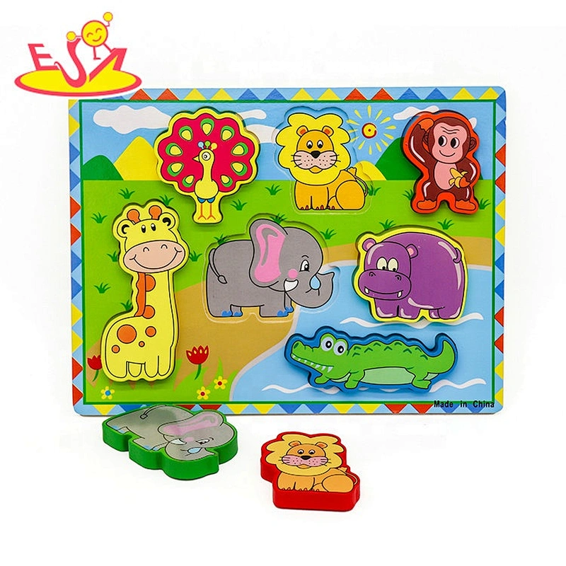Customize kids cartoon wooden elephant puzzles for little hands W14C263