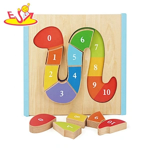 high quality educational wooden hand jigsaw puzzles for kids W12F042
