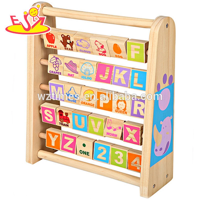 wholesale new fashion children wooden educational Letters toy W12C010