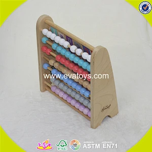 2018 wholesale educational wooden abacus toys for babies new design wooden abacus toys for babies best kids abacus toys W12A027