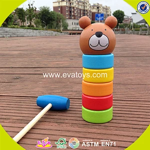 wholesale kids wooden blocks knocking toy funny box blocks knocking toy interesting child wooden blocks knocking toy W11G004