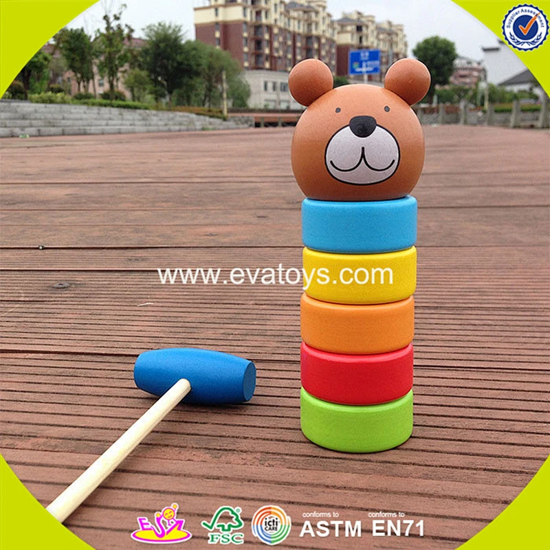 wholesale kids wooden blocks knocking toy funny box blocks knocking toy interesting child wooden blocks knocking toy W11G004