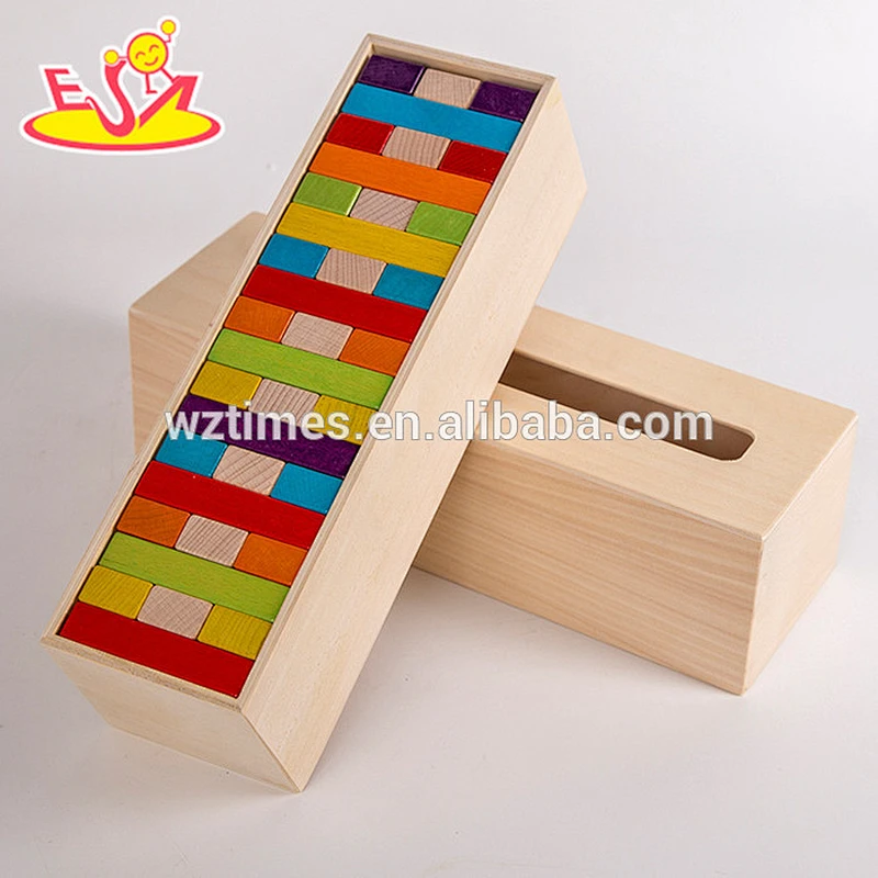 Intelligente hölzerne Babybausteine ​​des Spielzeugs spielen kreatives hölzernes Babybausteinespielzeug für Spaß W13D143