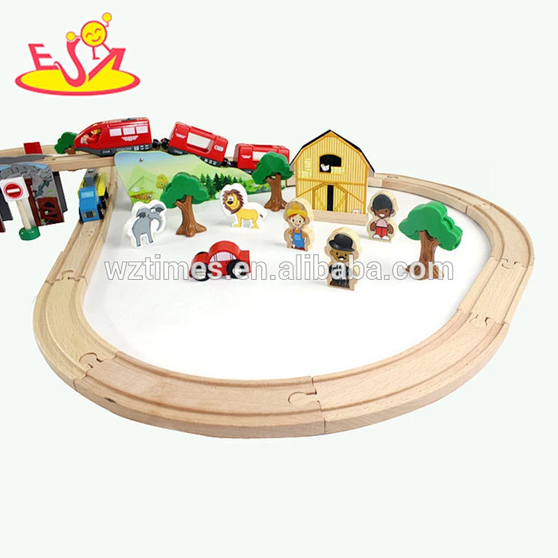 wholesale educational toys children wooden train set for sale W04C041