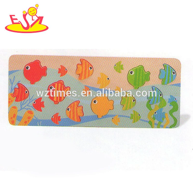Customize farm wooden kids puzzle for wholesale W14L015