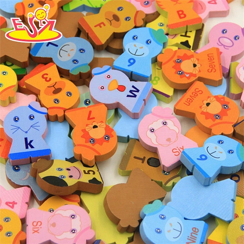 Neue pädagogische hölzerne Tierblöcke der Ankunft 100PCS für Kinder W15A077