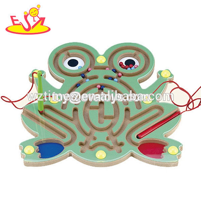 Venta al por mayor mariposa bebé educativo de madera laberinto juguete niños de madera laberinto juguete W11H001