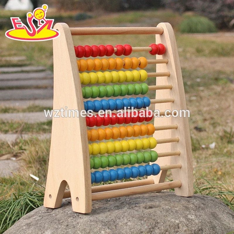 New design wooden bead abacus colorful wooden bead abacus educational wooden bead abacus W12A029