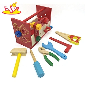 Top sale kids garden wooden toy tool kit for pretend play W03D121