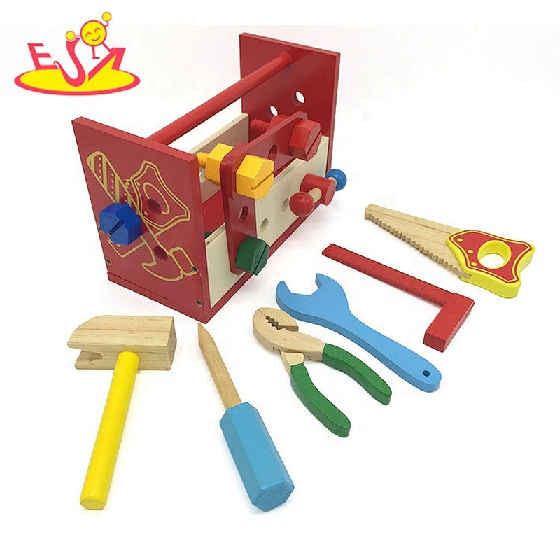 Top sale kids garden wooden toy tool kit for pretend play W03D121