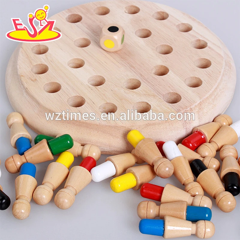 wholesale new design children wooden chess set for sale W11A046