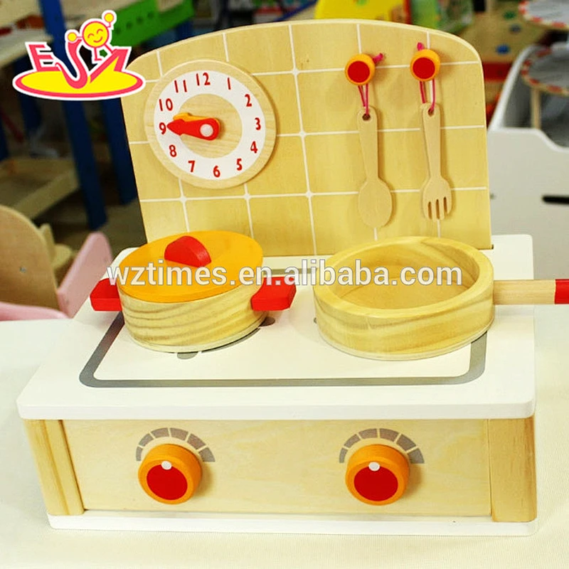 2018 venta al por mayor del bebé juegos de cocina de madera de moda para niños juegos de cocina de madera para niños juegos de juegos de cocina de madera W10C202