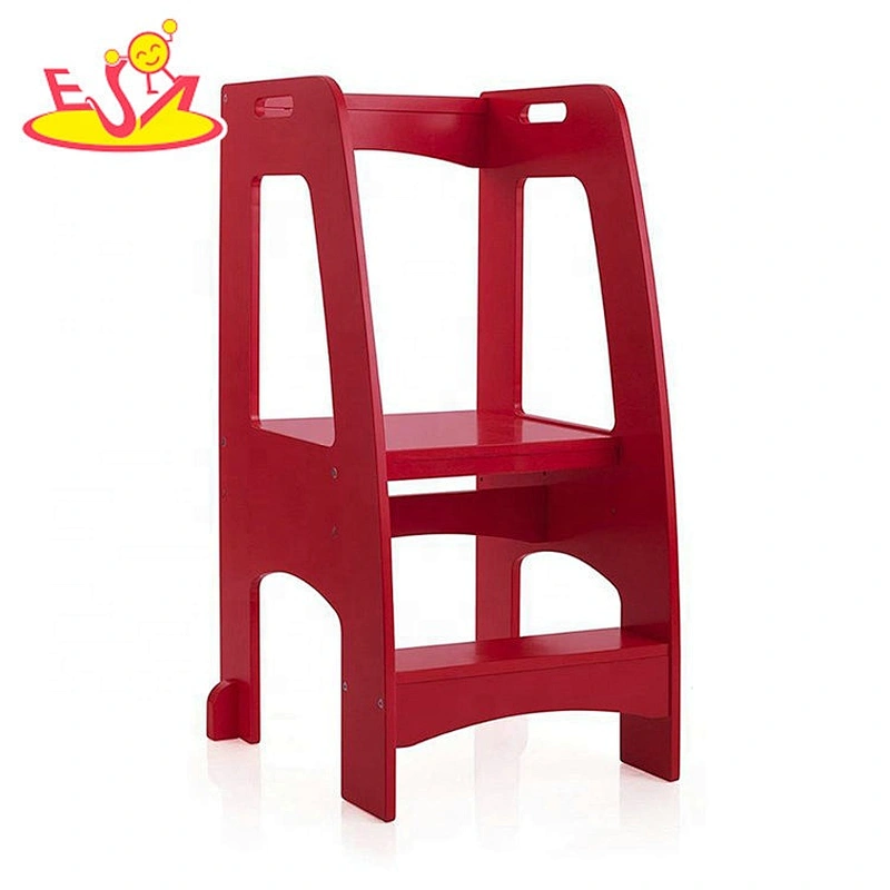 high quality 2 steps wooden kitchen step stool for baby W08G283