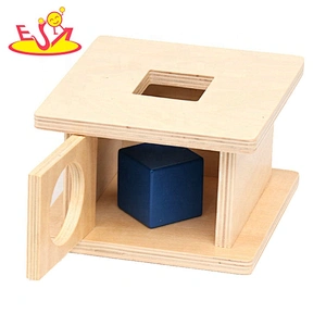 Best design Montessori box wooden object permanence games fo r baby W12F086