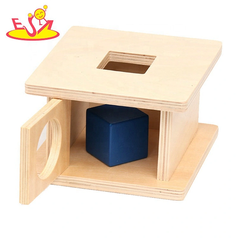 Best design Montessori box wooden object permanence games fo r baby W12F086