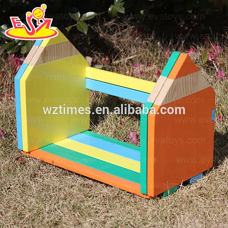 Wholesale convenient wooden adjustable book end used in children's books area W08D030