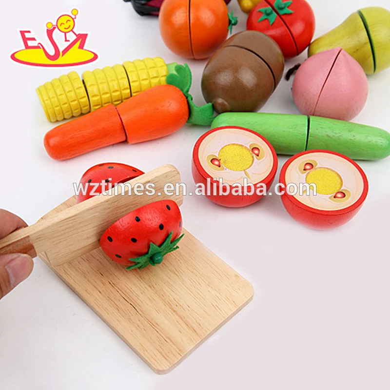 wholesale diy baby wooden fruit toy role play kids wooden fruit toy W10B139