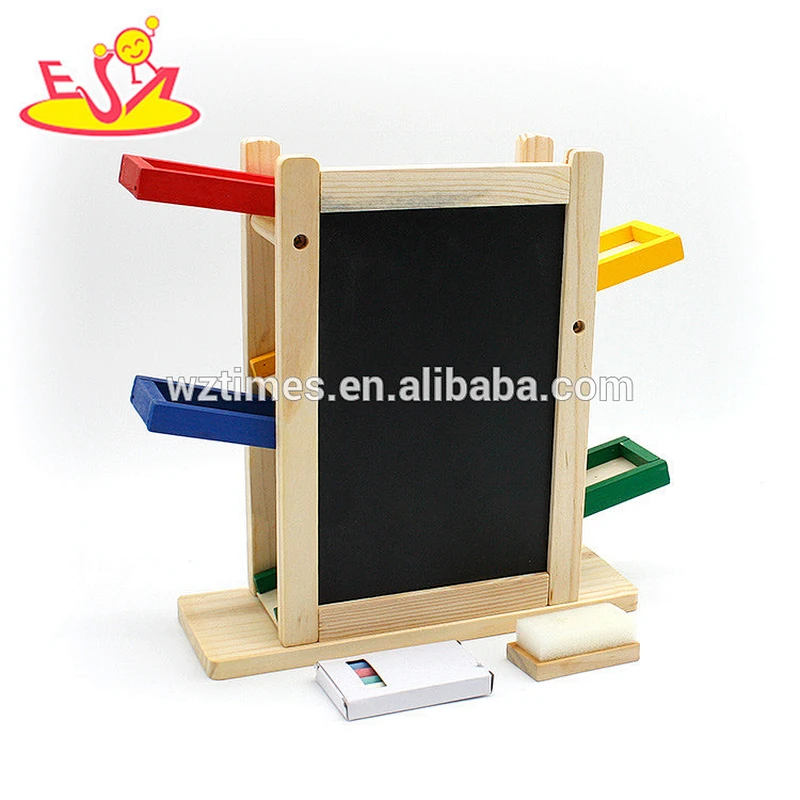 wholesale creative customized wooden speed car and drawing board toy for children W04E058