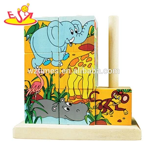 2018 wholesale wooden children animal puzzle top fashion wooden children animal puzzle wooden children animal puzzle W14C071