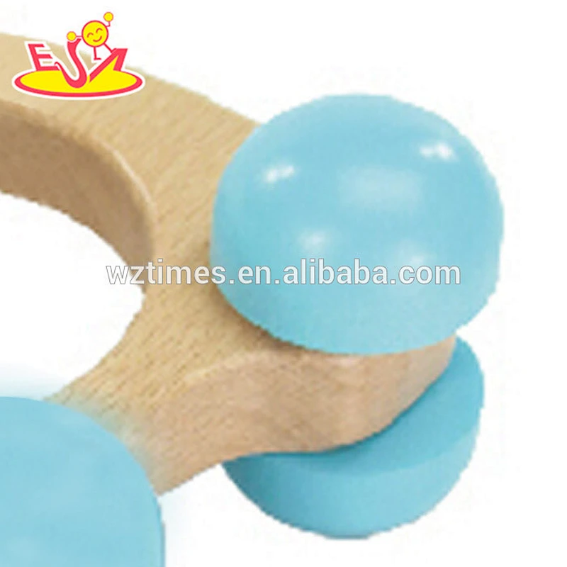 Wholesale lovely elephant shape wooden mini animal beads toy for baby W01B026