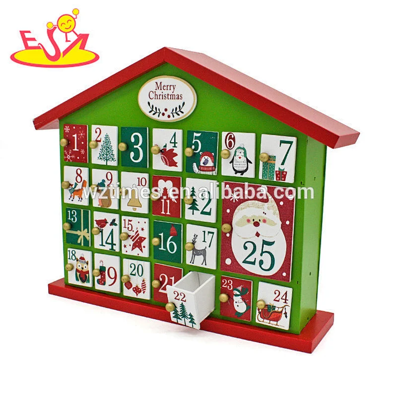 2018 wholesale wooden christmas advent calendar cheap wooden christmas advent calendar wood christmas advent calendar W02A188