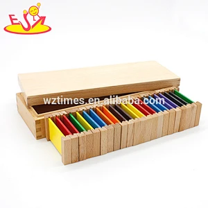 Wholesale baby wooden montessori board for color learning W12F028-Z