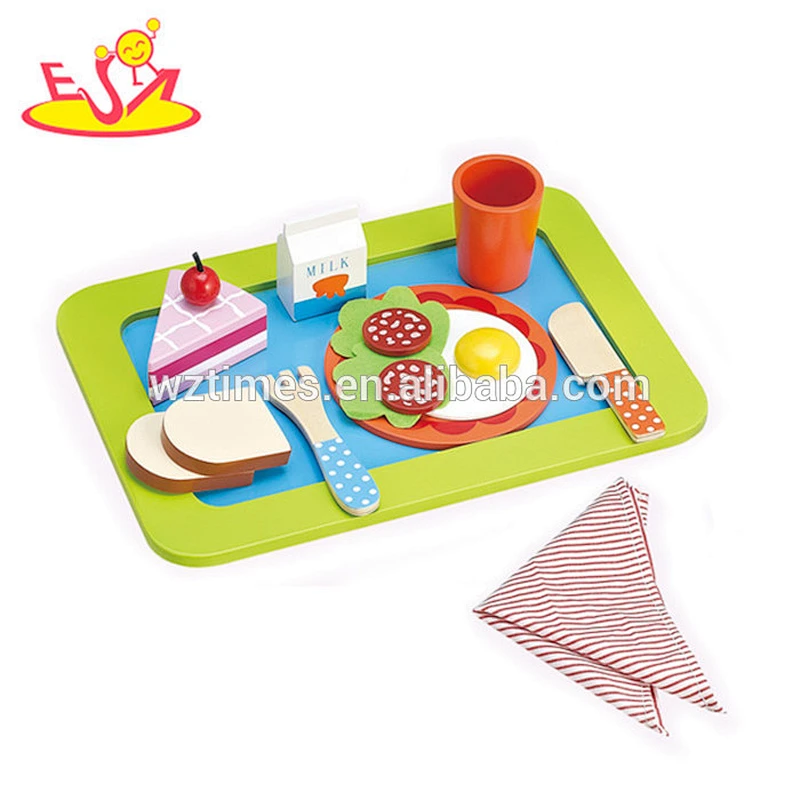 Interessantes hölzernes Rollenspielnahrungsspielzeug des lustigen Kleinkindspielzeugspielzeugs W10B057