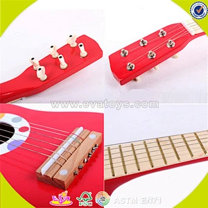 wholesale kids wooden guitar toy high quality baby wooden guitar toy cheap children wooden guitar toy W07H037