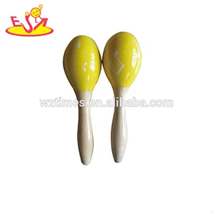 Wholesale kids educational wooden maracas toy best sale children wooden maracas toy preschool wooden maracas toy W07I047