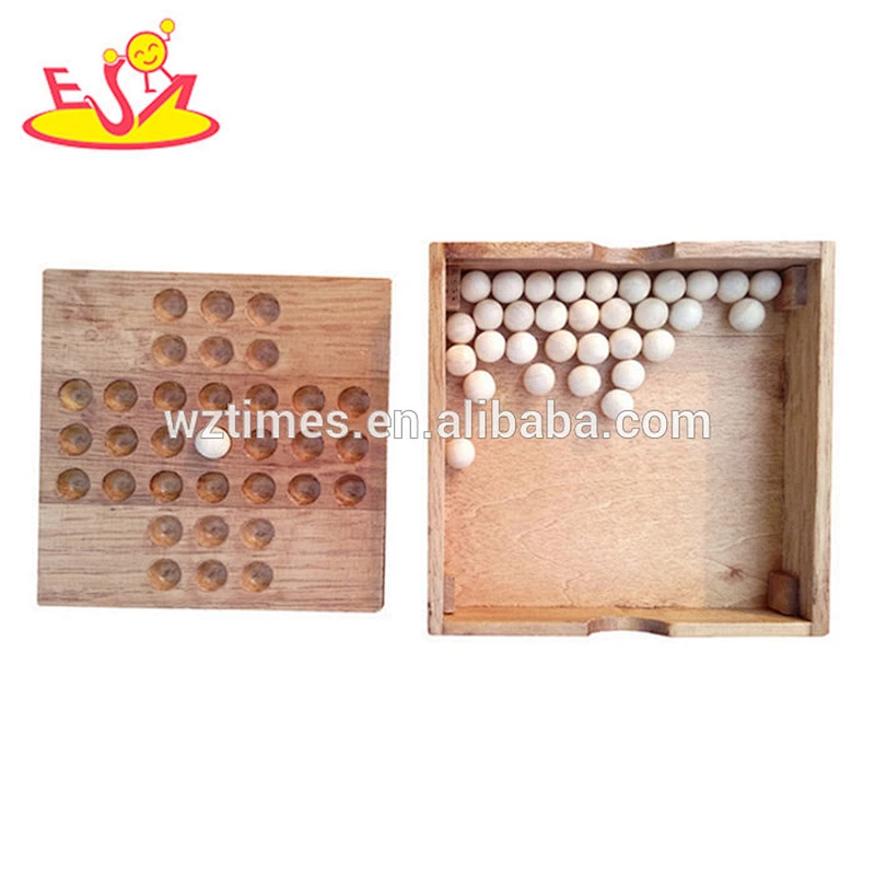 Wholesale early education toy wooden chess board game benefits to baby's IQ W11A090