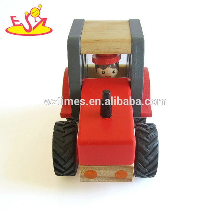 2018 Wholesale new design puzzle toys wooden model car for kids W04A363