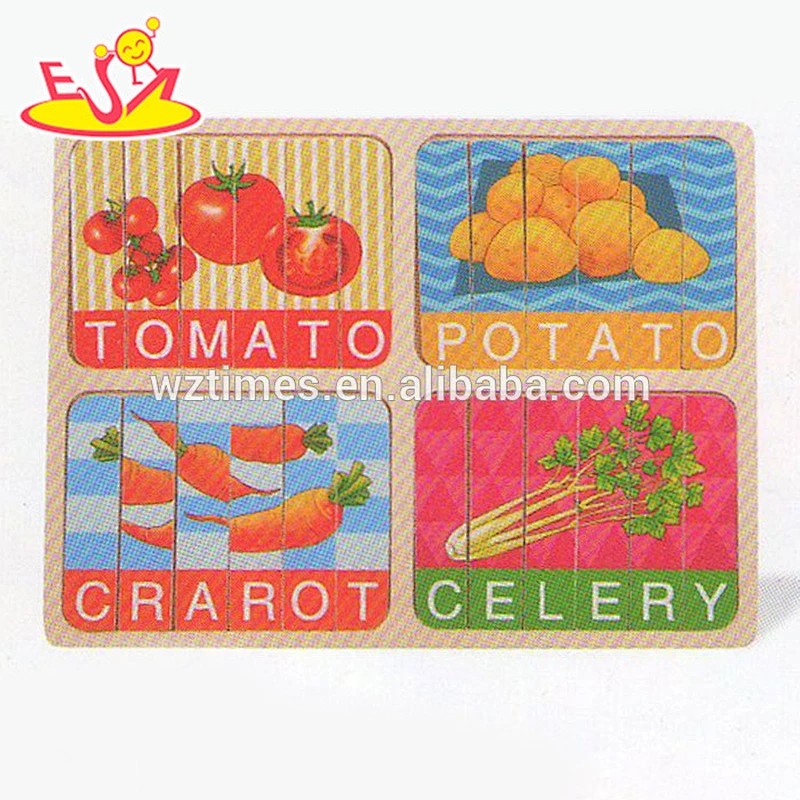 wholesale baby wooden fruit puzzle educational kids wooden fruit puzzle fashion children wooden fruit puzzle W14C148