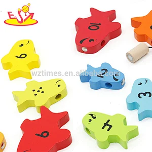 New design magnetic wooden fishing games for kids education W01B088