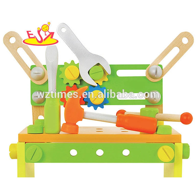 wholesale cartoon baby wooden screw toy for education W03C020