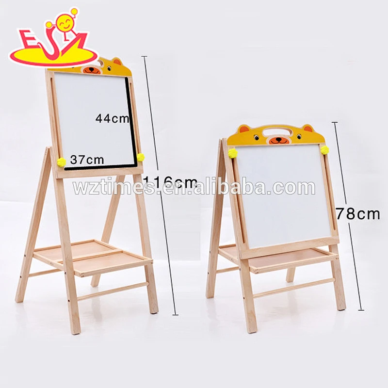 Magnetische whiteboard Staffelei der pädagogischen hölzernen Zeichnung für Kinder W12B085