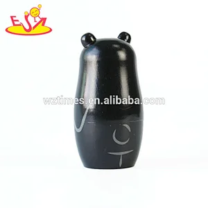 Custom DIY painting wooden Russian nesting dolls for children W06D083