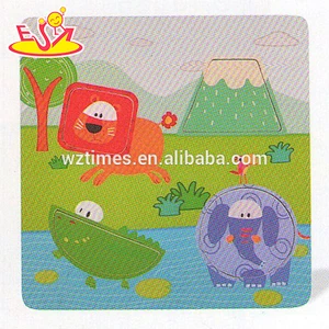 wholesale baby wooden 3d puzzle fashion kids wooden 3d puzzle cheap wooden 3d puzzle W14A116