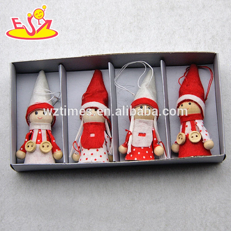2018 New products lovely characters wooden girls Christmas toys W02A234