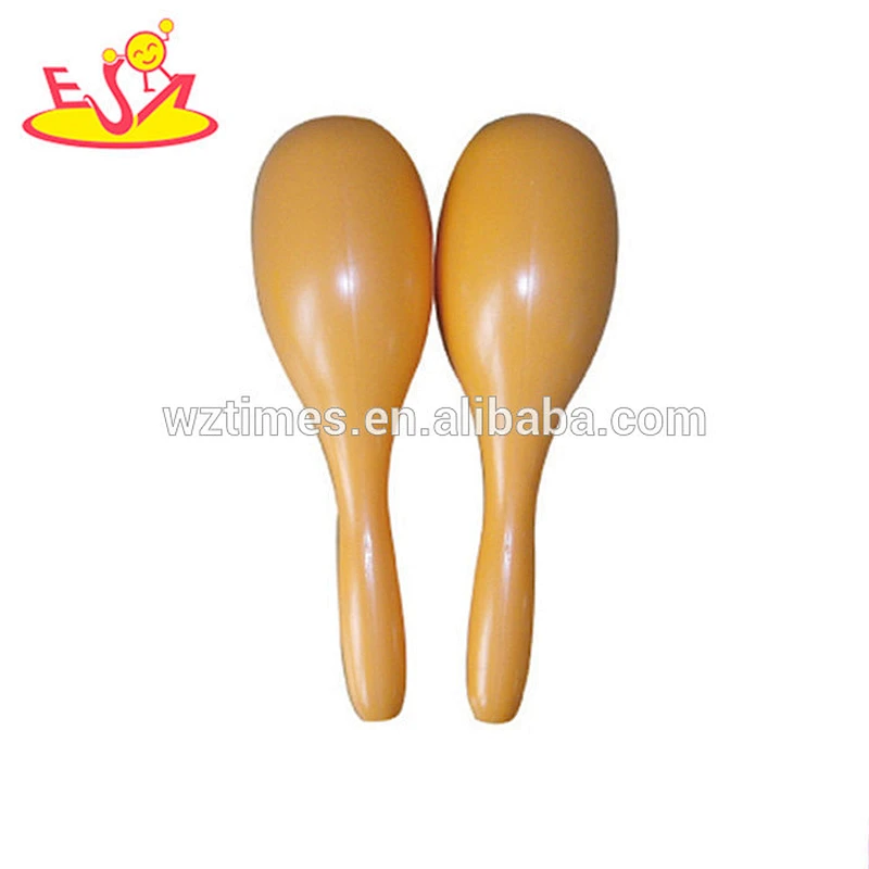 Wholesale educational toddlers plastic maracas instrument best sale kids wooden maracas instrument for sale W07I074