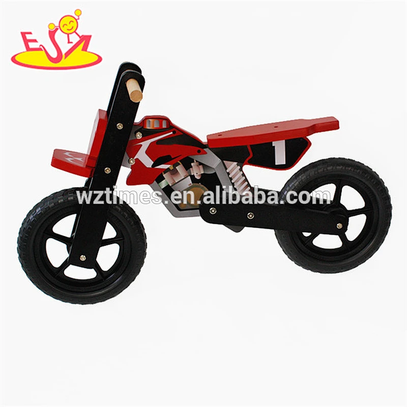 Wholesale new design long wooden balance bike for toddlers W16C152