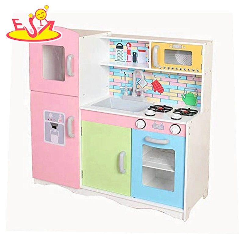 Most popular colorful wooden play kitchen for toddlers W10C485