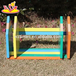 Wholesale convenient wooden adjustable book end used in children's books area W08D030
