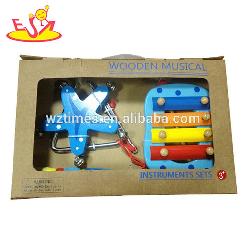 Wholesale best wooden musical toy instrument set for children contact music earlier W07A023