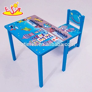 2018 wholesale new wooden boys table and chairs high quality wooden boys table and chair best wood boys table and chairs W08G199