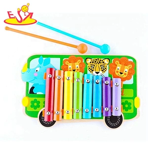 2019 Unique design baby musical wooden xylophone for 1 year old W07C076