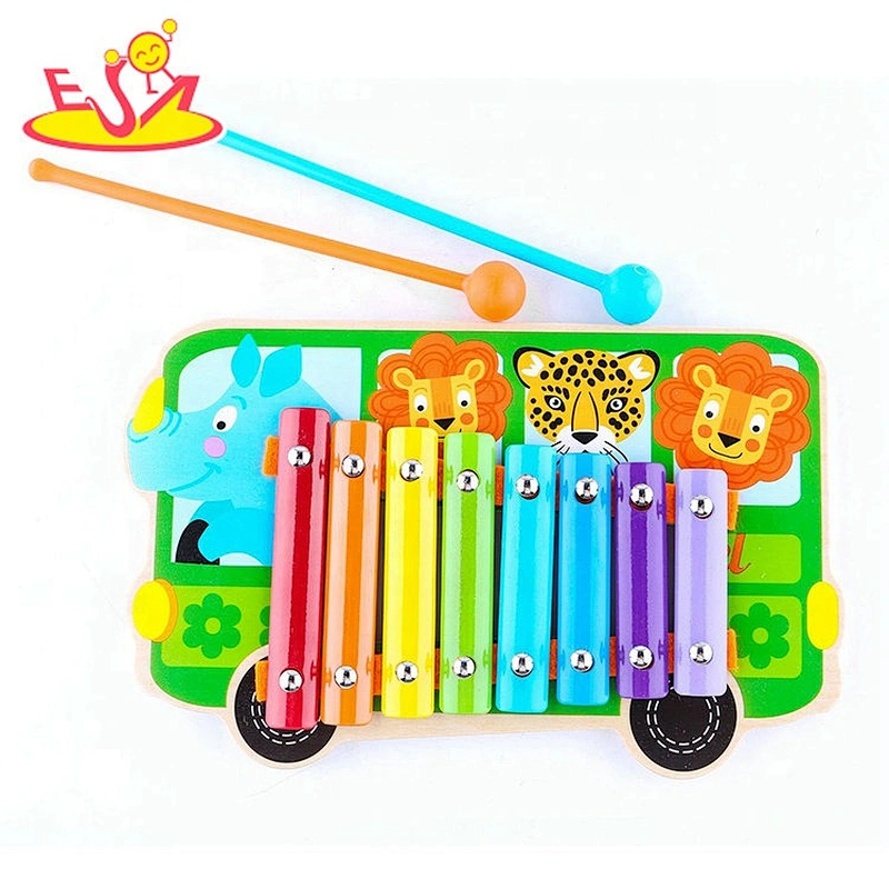 2019 Unique design baby musical wooden xylophone for 1 year old W07C076