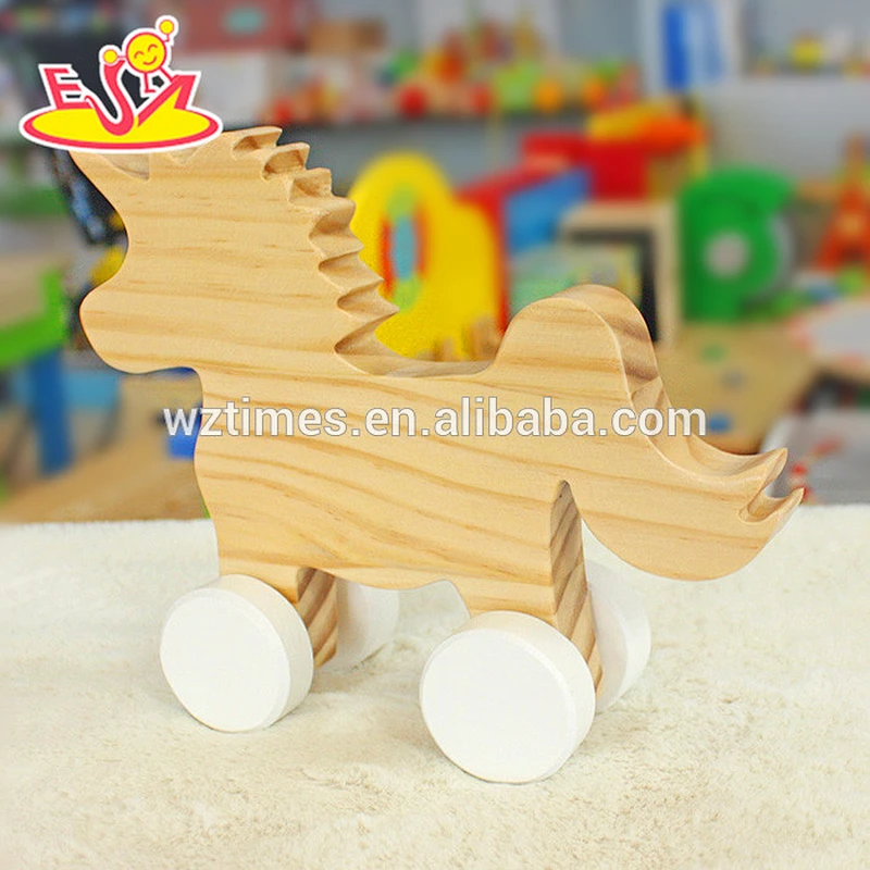 2018 wholesale baby wooden toy unicorn high quality kids wooden toy unicorn fashion children wooden toy unicorn W05B151