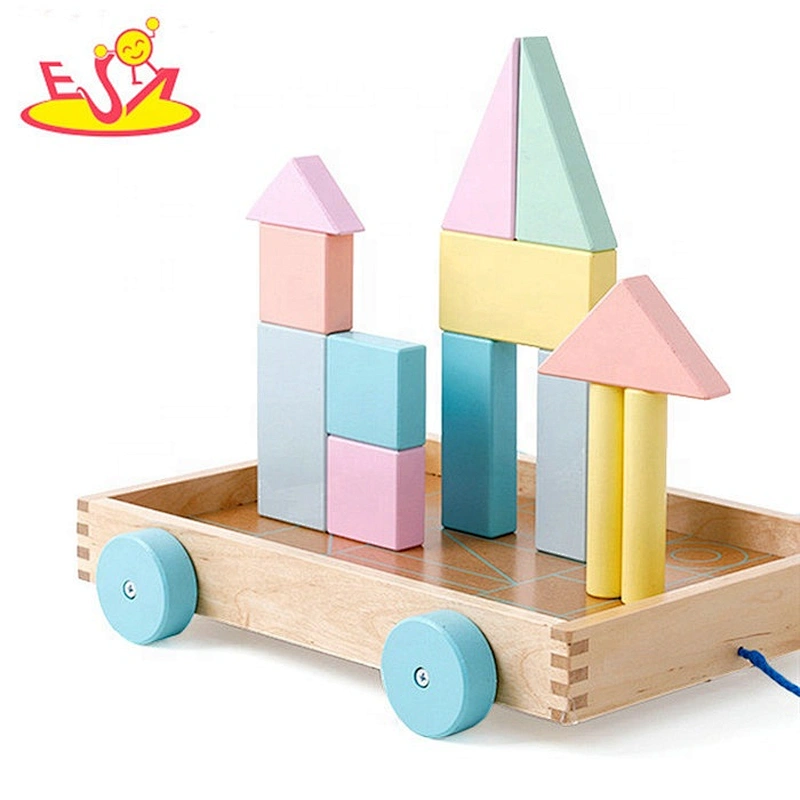 2019 New hottest intelligence wooden construction set toys for kids W13C039